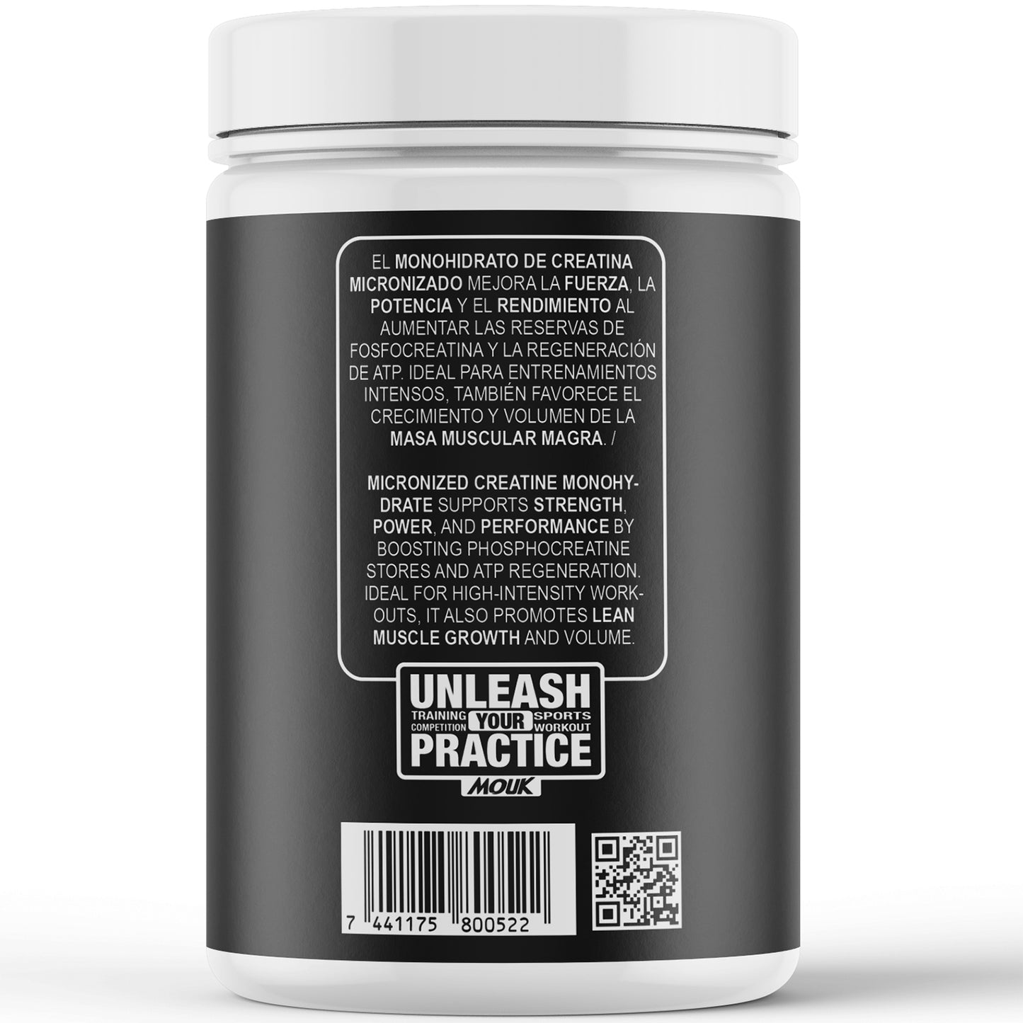 Monohidrato de Creatina Micronizada MOUK | 60 Servidas - 300g