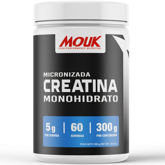 Monohidrato de Creatina Micronizada MOUK | 60 Servidas - 300g