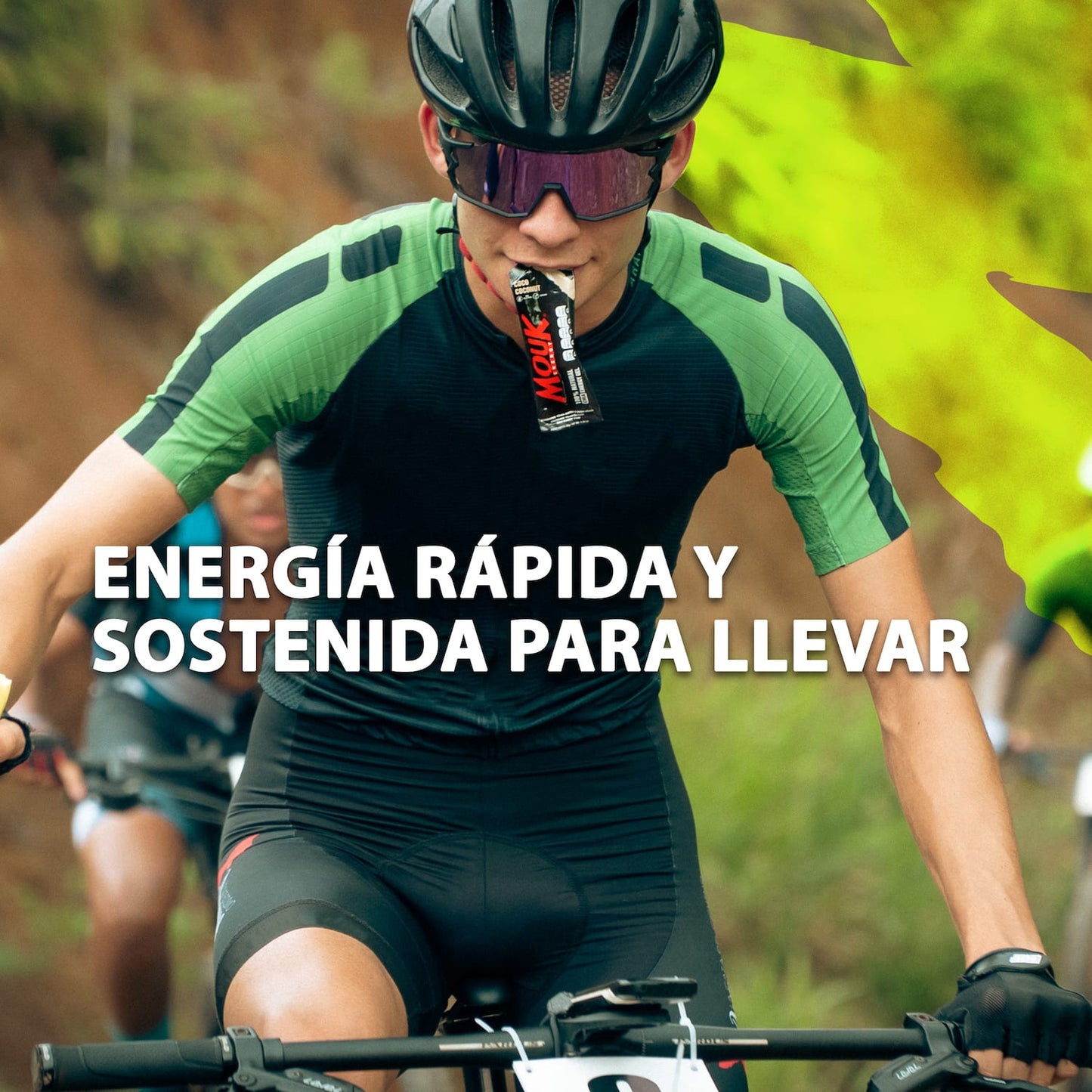 Gel Energético MOUK Sabor Limón 10 Pack | Natural | No Cafeína | No Gluten