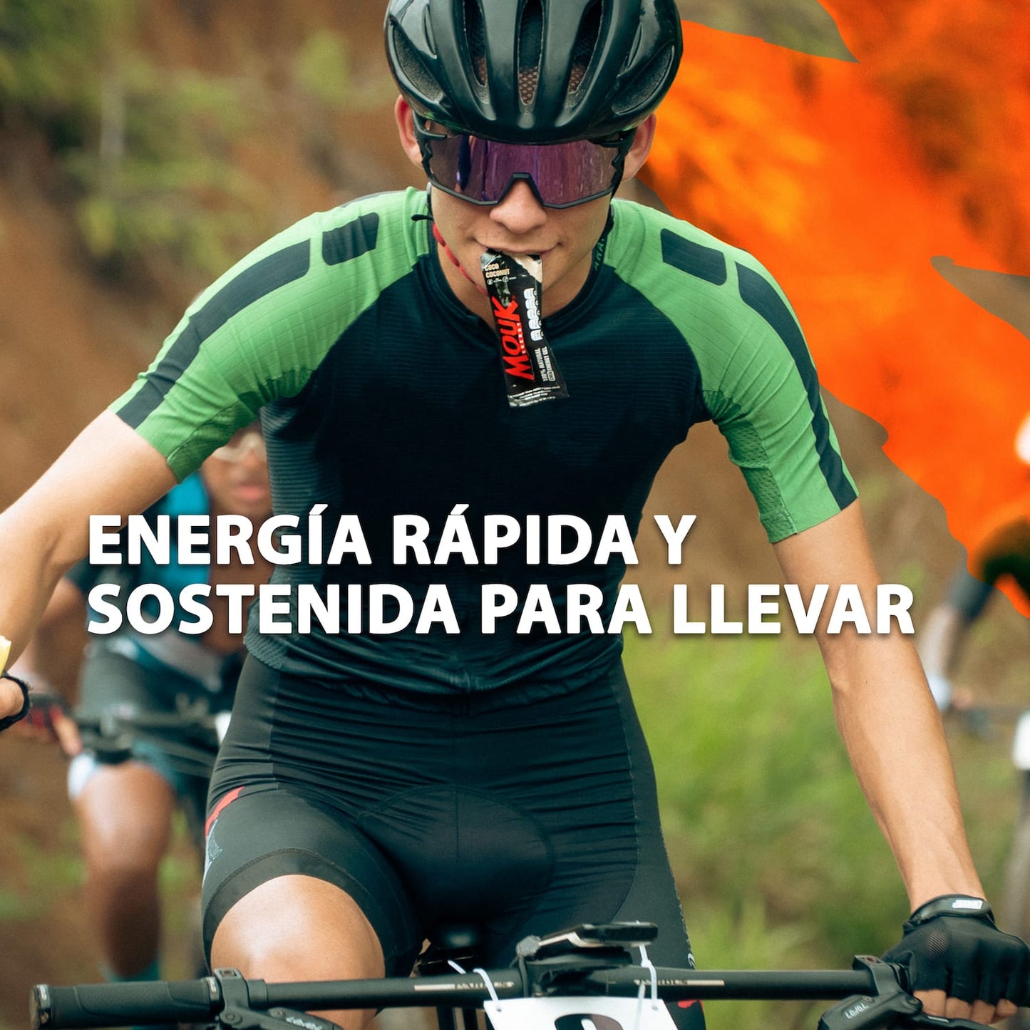 Gel Energético MOUK Sabor Naranja | Natural | No Cafeína | No Gluten