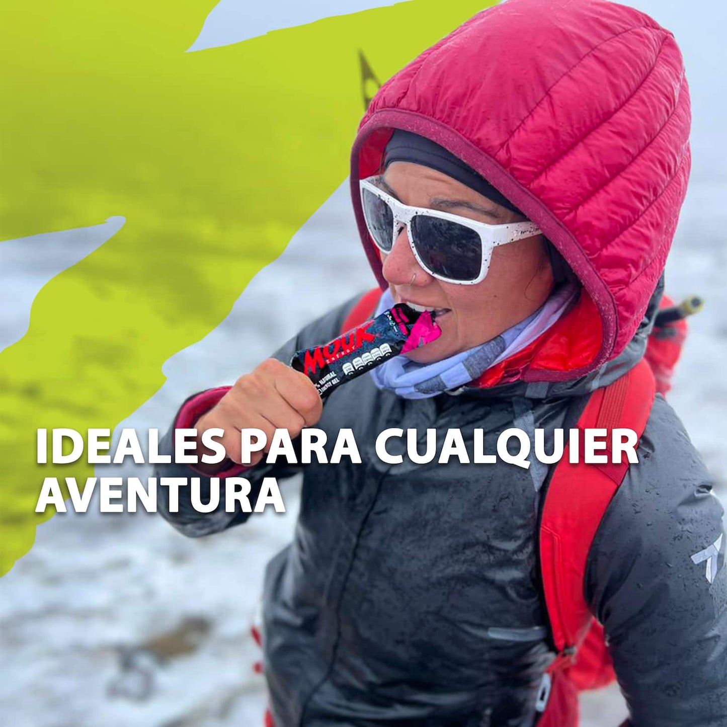 Gel Energético MOUK Sabor Limón 10 Pack | Natural | No Cafeína | No Gluten